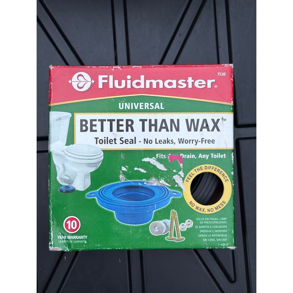Fluidmaster 7530 Better Than Wax Universal Toilet Seal Wax-Free Kit Blue